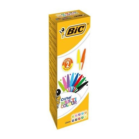 BIC CONF20 PENNE CRISTAL COL. ASS1.6MM