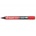 Pilot Permanent Marker 100 evidenziatore 1 pezzoi Rosso Punta sottile 002707