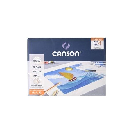 Canson POCHETTE C4 24X33CM 20FG RUVIDO