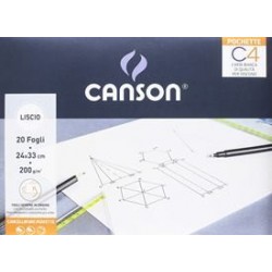 Canson POCHETTE C4 24X33CM 20FG LISCIO