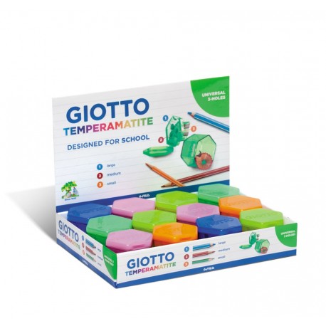 Giotto CF24TEMPERAMATITE 3 FORI Manual pencil sharpener Multicolore 233000