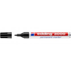 Edding 3000 Permanent Marker Black marcatore permanente E3000 001