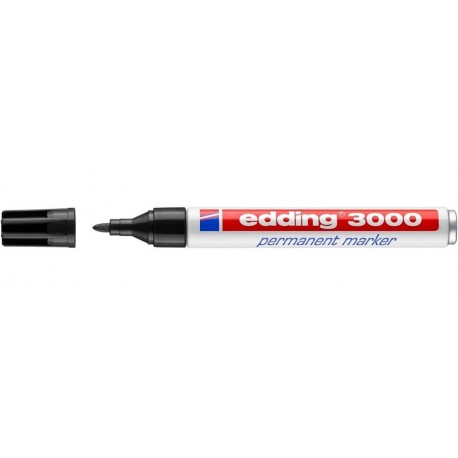 Edding 3000 Permanent Marker Black marcatore permanente E3000 001