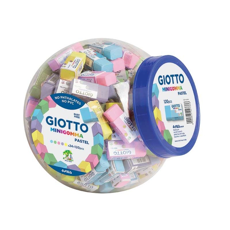 Gomma cancellare 5 pz GIOTTO Colori assortiti 025100