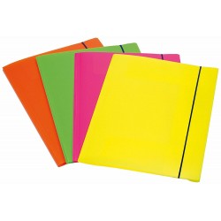 Fellowes CF4 CARTELLE ELASTICO FLUO SHOCKING