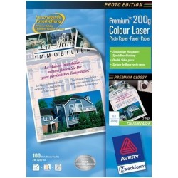 Avery Premium Colour Laser Photo Paper 200 gm Bianco carta inkjet 2798