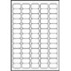Avery Clear Mini Label Ink jet J8551 Trasparente J8551 25