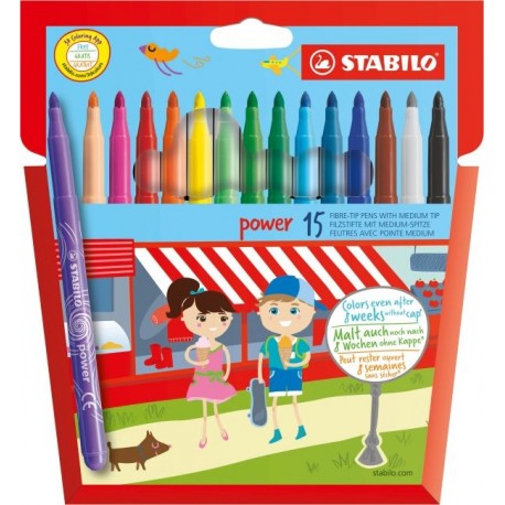 Stabilo power marcatore Vivido Multicolore 15, 1 28015 01