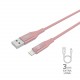 Celly USB LIGHTNING COLOR 3M PK