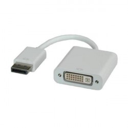 Nilox RO12.03.3133 cavo di interfaccia e adattatore DisplayPort DVI I DL 24 5 p Bianco