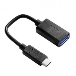 Nilox NX090301127 cavo di interfaccia e adattatore USB 3.1 C USB 3.0 A Nero
