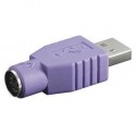 Nilox NX080500104 adattatore per inversione del genere dei cavi USB 2.0 PS2 Viola