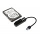 Hamlet Adattatore USB 3.0 to SATA III per collegare hard disk p SSD a pc XADU3SATA