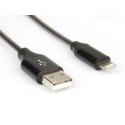 Hamlet XCU2A-LGT-MM15 cavo di alimentazione Nero 1,5 m USB A