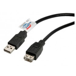 Nilox 3m USB2.0 cavo USB USB A Nero CRO11028960
