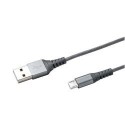 Celly USBMICRONYLSV cavo USB 1 m USB 2.0 USB A Micro-USB A Argento