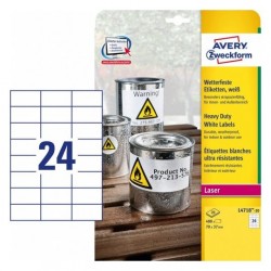 Avery L4718 20 Bianco Etichetta per stampante autoadesiva etichetta per stampante