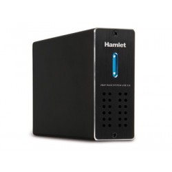 Hamlet 2Bay Raid System unit di archiviazione esterna USB 3.0 HXDAS25