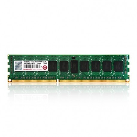 Transcend 4GB DDR3 1600 PC3 12800 240 pin DIMM ECC Registered CL11 memoria 1600 MHz Data Integrity Check verifica ...