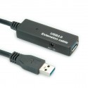 Nilox USB 3.0 Active Repeater, 15 m cavo USB USB A Nero NX090301140