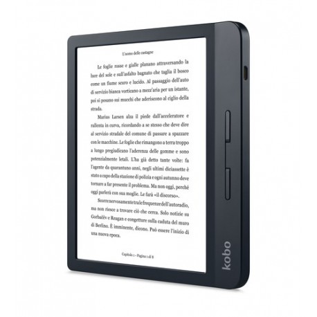 Pari Al Nuovo! Kobo Kobo Libra H2O Lettore E-Book Touch Screen 8Gb Wi-Fi Nero 