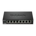 D-Link DES-108 switch di rete Non gestito Fast Ethernet 10100 Nero