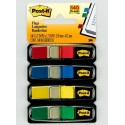 Post-It Flags, Primary Colors, 12 in Wide, 35Dispenser, 4 DispensersPack bandiera autoadesiva 35 fogli 27109A