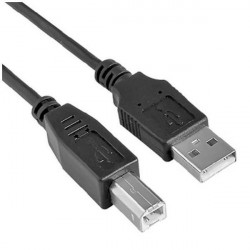 Nilox 5m USB 2.0 cavo USB USB A USB B Nero NX090301109