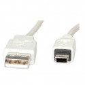 Nilox 1.8m USB 2.0 cavo USB 1,8 m USB A Mini-USB B Bianco NX090301106