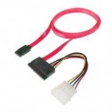 Nilox 0.5m SATA 22 cavo SATA 0,5 m SATA 22-pin SATA 7-pin + Molex 4-pin Rosso NX090305108