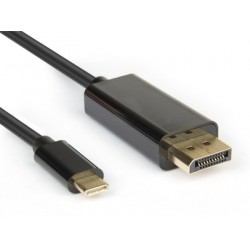 Hamlet XVAUC DP4K20 cavo e adattatore video 2 m USB C DisplayPort Nero