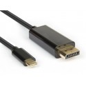 Hamlet XVAUC-DP4K20 cavo e adattatore video 2 m USB tipo-C DisplayPort Nero