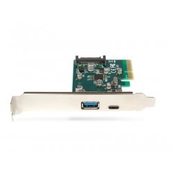 Hamlet Scheda Usb 3.1 PCI Express Type C Type A trasferimento fino a 10 Gbps HUSB312TCPCX