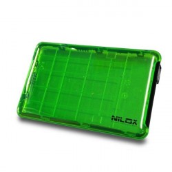 Nilox DH0002GT contenitore di unit di archiviazione 2.5 Enclosure HDD Verde