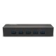 Hamlet XHUB70036 hub di interfaccia USB 3.0 3.1 Gen 1 Type B 5000 Mbits Nero