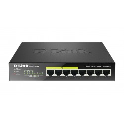 D Link DGS 1008P switch di rete Non gestito Gigabit Ethernet 101001000 Nero Supporto Power over Ethernet PoE