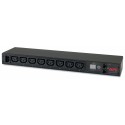 APC AP7820B unità di distribuzione dellenergia PDU 8 presae AC 0U1U Nero