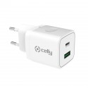 Celly TC2USBUSBC20WWH Caricabatterie per dispositivi mobili Bianco Interno