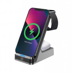 Celly WIRELESS CHARGER STAND 3IN1 BK