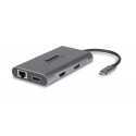 Hamlet HDKC-PD400H replicatore di porte e docking station per notebook Cablato USB 3.2 Gen 1 3.1 Gen 1 Type-C Grigio