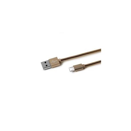 Celly USB MICROUSB METAL CABLE GD