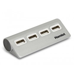 Hamlet 4 port Hub usb 2.0 a 4 porte 480 Mbps XHUB4020AL