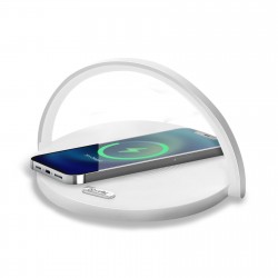 Celly WIRELESS CHARGER LAMP CIRCLE WH