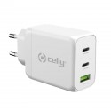 Celly TC3GAN65WWH Caricabatterie per dispositivi mobili Bianco Interno