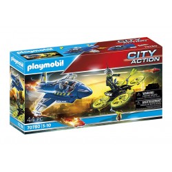 Playmobil POLICE JET DELLA POLIZIA E DRONE