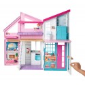 Mattel Casa di Malibu, Playset Richiudibile su Due Piani con Accessori, Giocattolo per Bambini 3+ Anni, FXG57