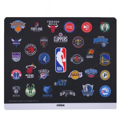 Nilox MOUSE PAD NBA BLACK TEAMS