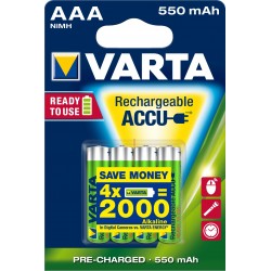 Varta Ready2Use HR03 4pcs Rechargeable battery Nichel Metallo Idruro NiMH 56743101404