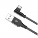 Celly USB A USB C L SHAPE CABLE BK