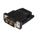 Nilox LKADAT28 adattatore per inversione del genere dei cavi DVI 18+1 Maschio HDMI A femmina Nero